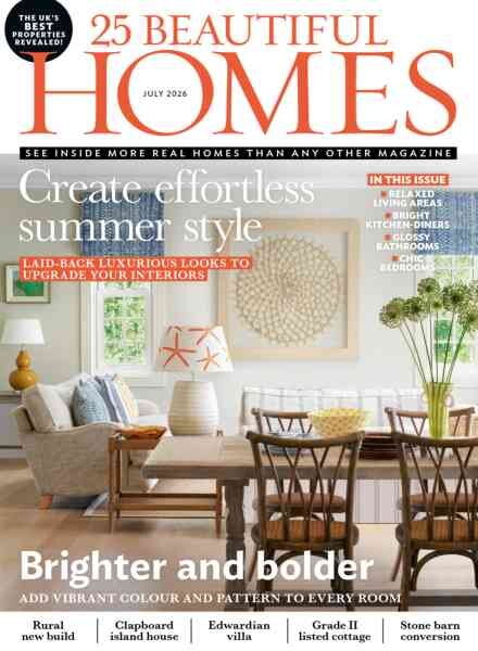 25 Beautiful Homes – July 2026 Cover