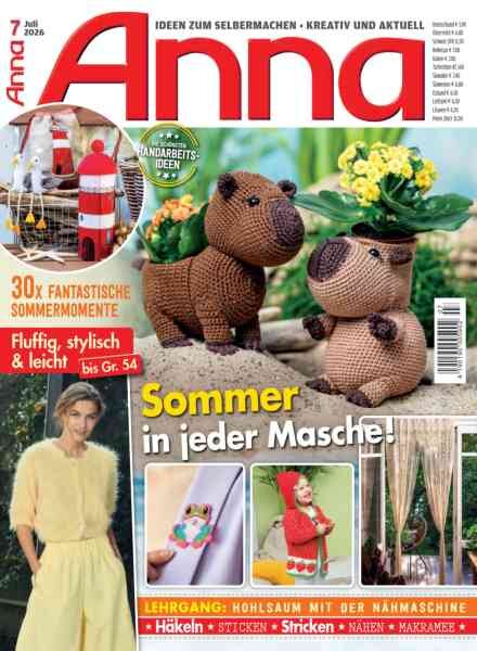 Anna Germany – Juli 2026 Cover