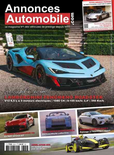 Annonces Automobile – N 390 2026 Cover