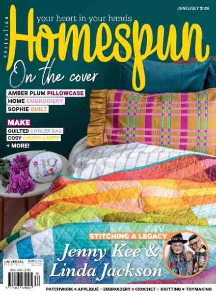 Australian Homespun – June-July 2026 Cover