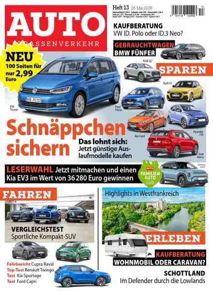 Auto Strassenverkehr – 27 Mai 2026 Cover
