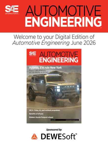 Automotive Engineering – June 2026 Cover