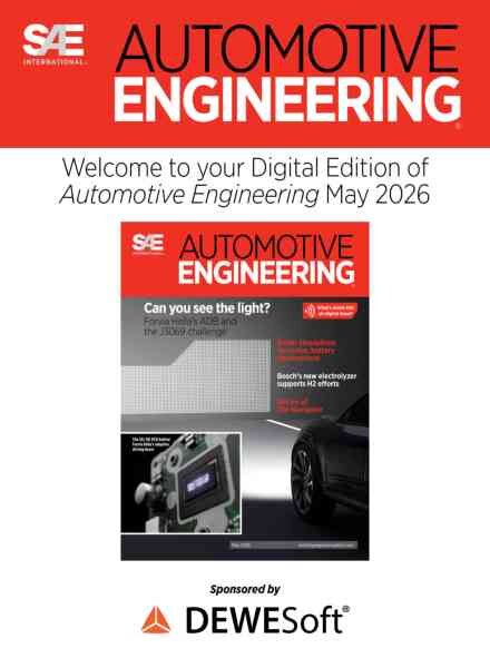 Automotive Engineering – May 2026 Cover