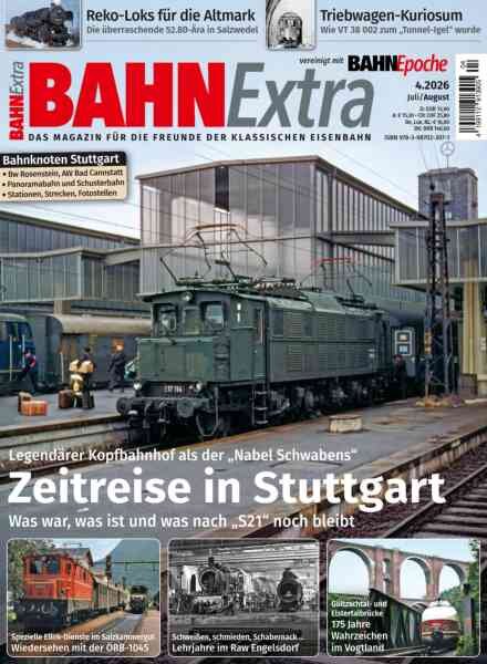 Bahn Extra – Juli-August 2026 Cover