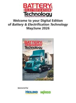 Battery & Electrification Technology – May-June 2026