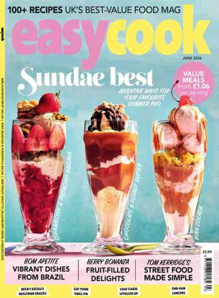 BBC Easy Cook UK – June 2026 Cover