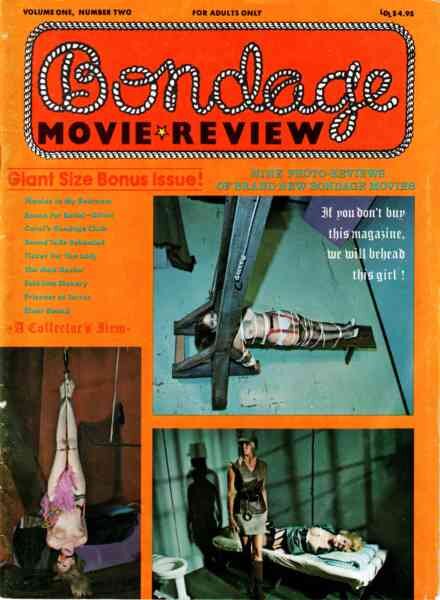 Bondage Movie Review – Volume 1 Number 2 1975 Cover