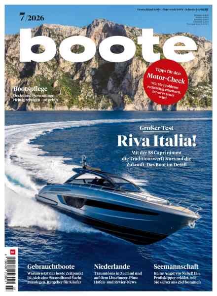 Boote – Juli 2026 Cover