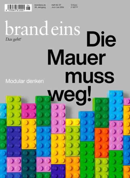 Brand Eins – Juni Juli 2026 Cover