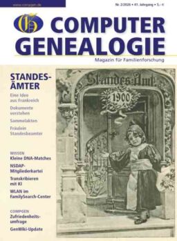 Computer Genealogie – Juni 2026
