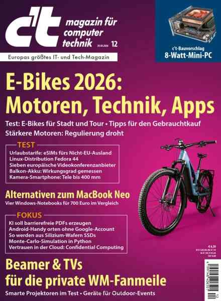 c’t Magazin Fur Computertechnik – 29 Mai 2026 Cover
