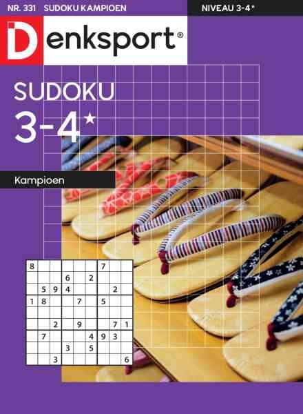 Denksport Sudoku 3-4 kampioen – 27 Mei 2026 Cover