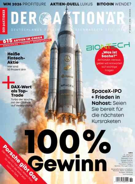 Der Aktionar – 19 Juni 2026 Cover