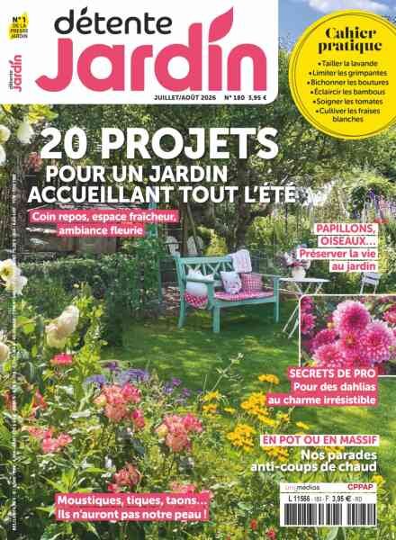 Detente Jardin – Juillet-Aout 2026 Cover