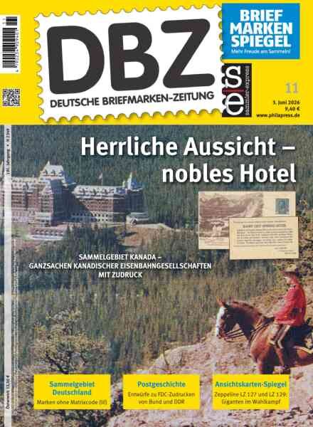 Deutsche Briefmarken-Zeitung – 3 Juni 2026 Cover