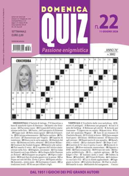 Domenica Quiz – 11 Giugno 2026 Cover