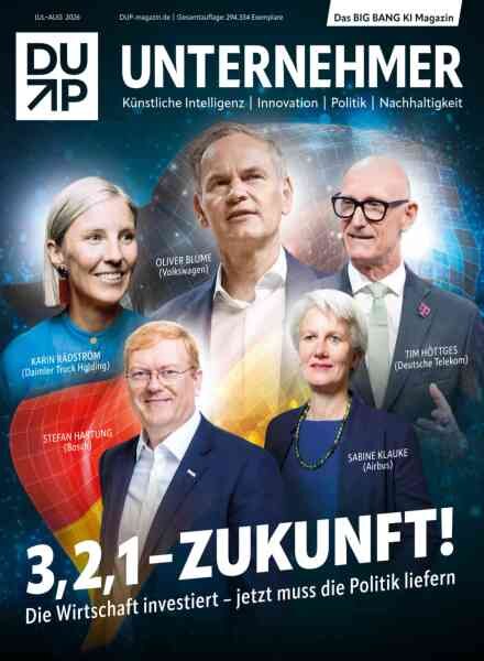DUP Unternehmer-Magazin – JUL-AUG 2026 Cover