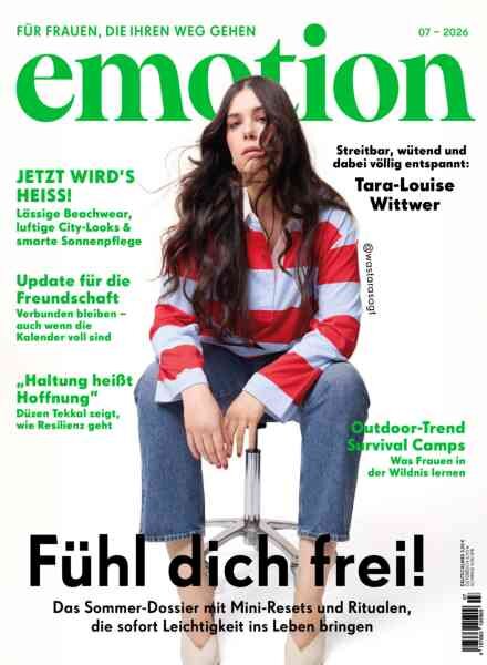 Emotion Germany – Juli 2026 Cover