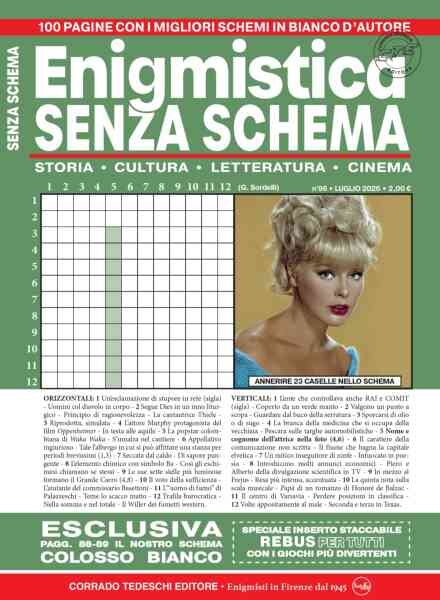 Enigmistica Senza Schema – Luglio 2026 Cover