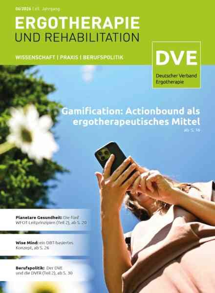 Ergotherapie und Rehabilition – Juni 2026 Cover