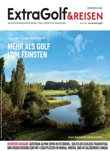 ExtraGolf & Reisen – Sommer 2026 Cover