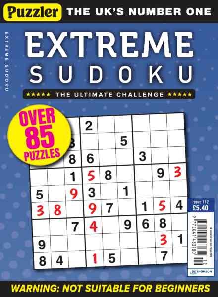 Extreme Sudoku – Issue 112 2026 Cover