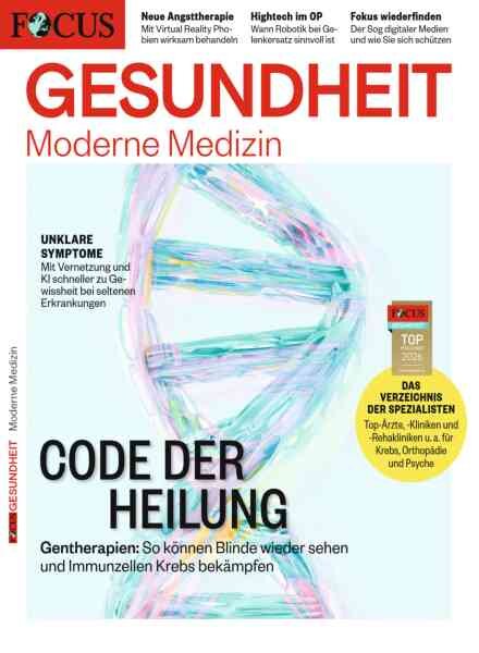 Focus Gesundheit – Moderne Medizin – Juni 2026 Cover