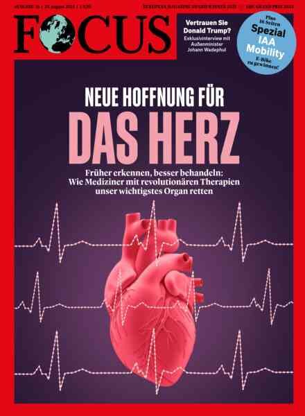 Focus Magazin – 29 August 2025 Cover