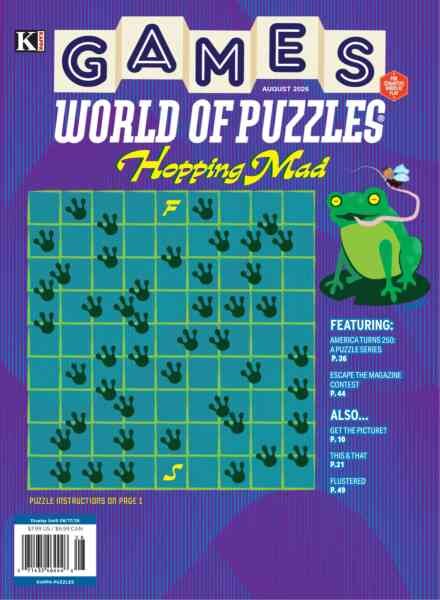 Games World of Puzzles – August 2026 Cover
