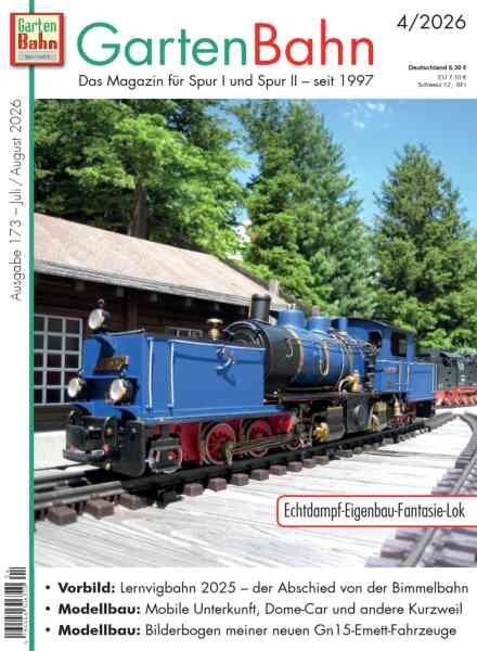 GartenBahn – Juli-August 2026 Cover