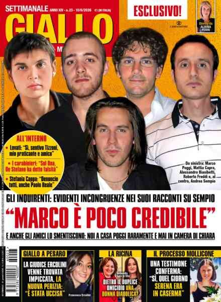 Giallo – 10 Giugno 2026 Cover