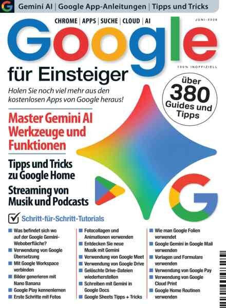 Google fur Einsteiger – Juni 2026 Cover