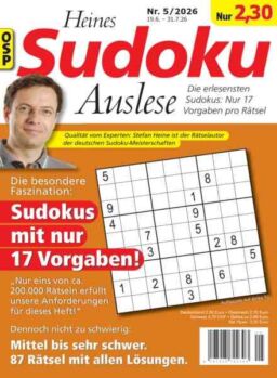 Heines Sudoku Auslese – Nr 5 2026