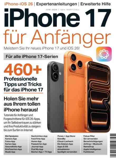 iPhone 17 fur Einsteiger – Juni 2026 Cover