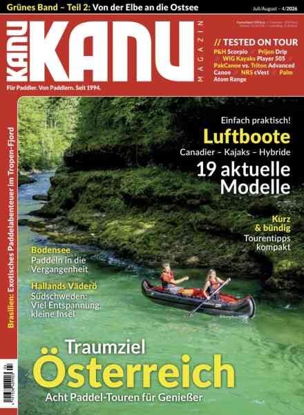 Kanu Magazin – Juli-August 2026 Cover