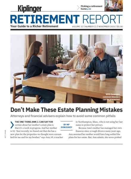 Kiplinger’s Retirement Report – November 2025 Cover