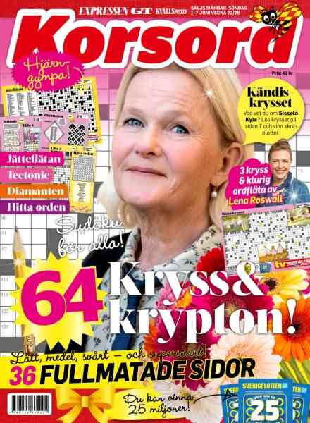 Korsord – 1 Juni 2026 Cover
