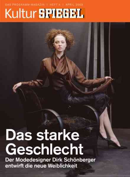 Kultur Spiegel – April 2003 Cover