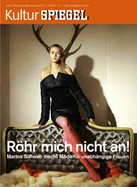 Kultur Spiegel – Dezember 2007 Cover