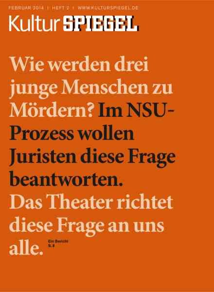 Kultur Spiegel – Februar 2014 Cover