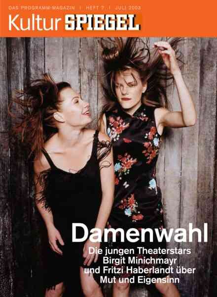 Kultur Spiegel – Juli 2003 Cover