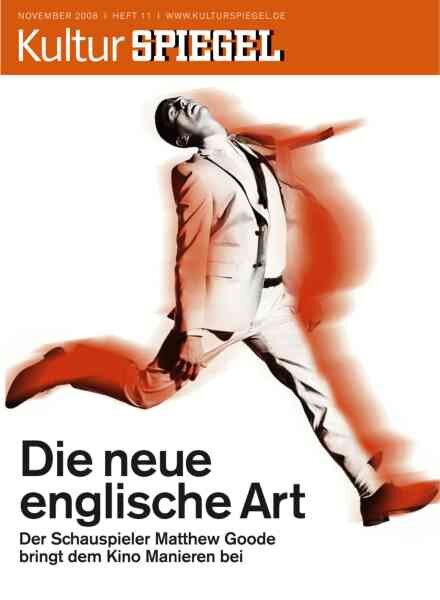 Kultur Spiegel – November 2008 Cover