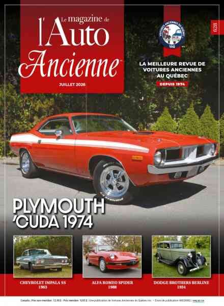 L’Auto Ancienne – Juillet 2026 Cover