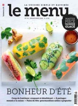 le menu edition francaise – Juillet-Aout 2026