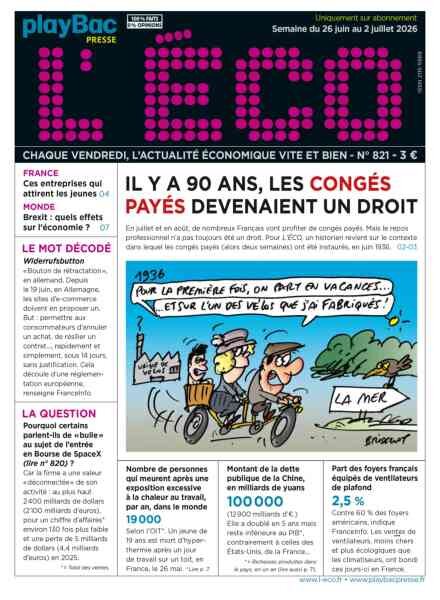 L’eCO – 26 Juin 2026 Cover