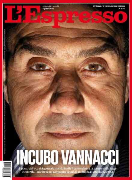 L’Espresso – 5 Giugno 2026 Cover