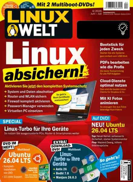 Linux Welt – Juni-Juli 2026 Cover