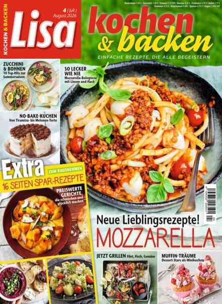 Lisa Kochen & Backen – Juli-August 2026 Cover