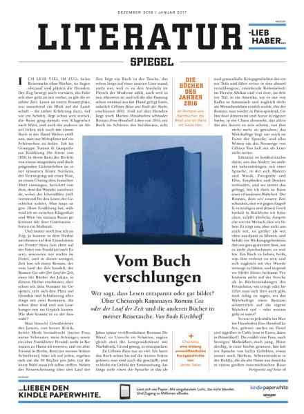 Literatur Spiegel – Dezember 2016 – Januar 2017 Cover