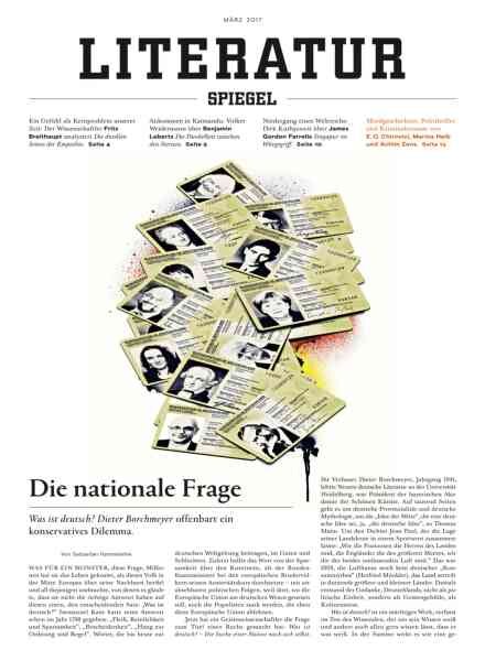 Literatur Spiegel – Marz 2017 Cover
